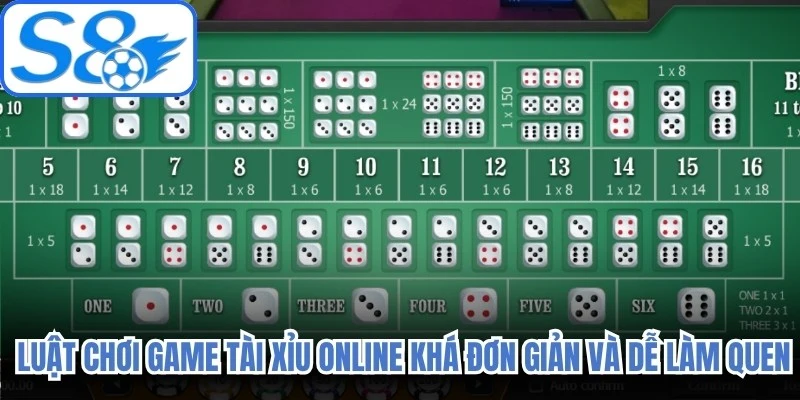  Luật chơi game tài xỉu online khá đơn giản và dễ làm quen