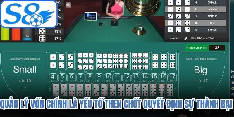 Quản lý vốn chính là yếu tố then chốt quyết định sự thành bại trong tài xỉu online 